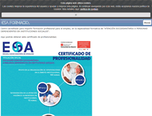 Tablet Screenshot of esaformacion.com